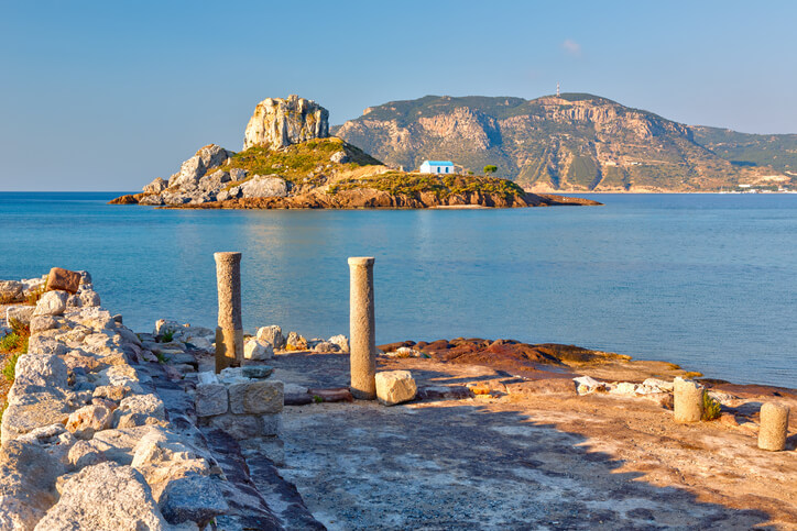 ancient ruins on the greek island of kos